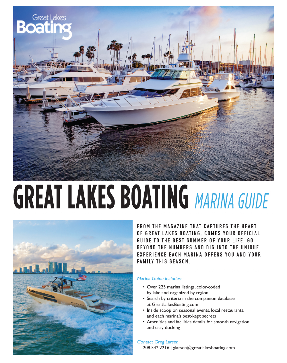 Great Lakes Boating Marina Guide Advertisement