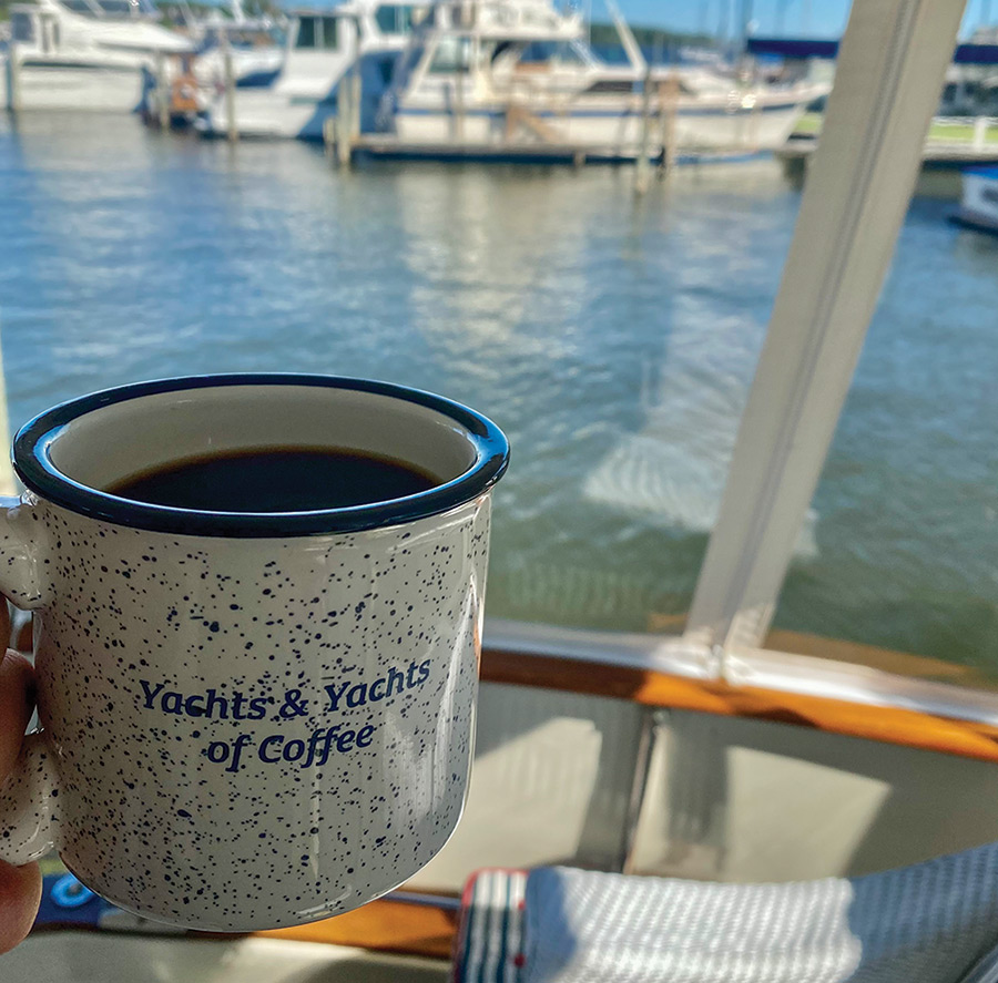 Coffee on the boat