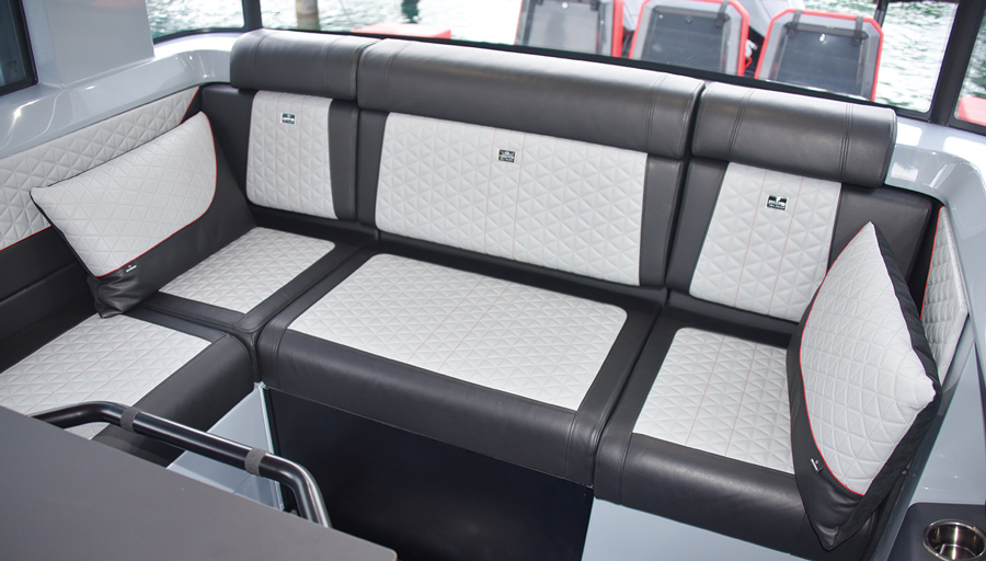 couch on a boat