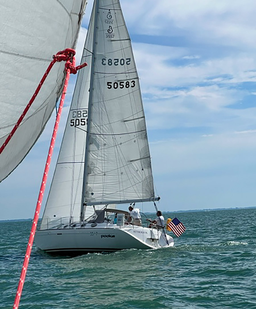 Sailboat on the water