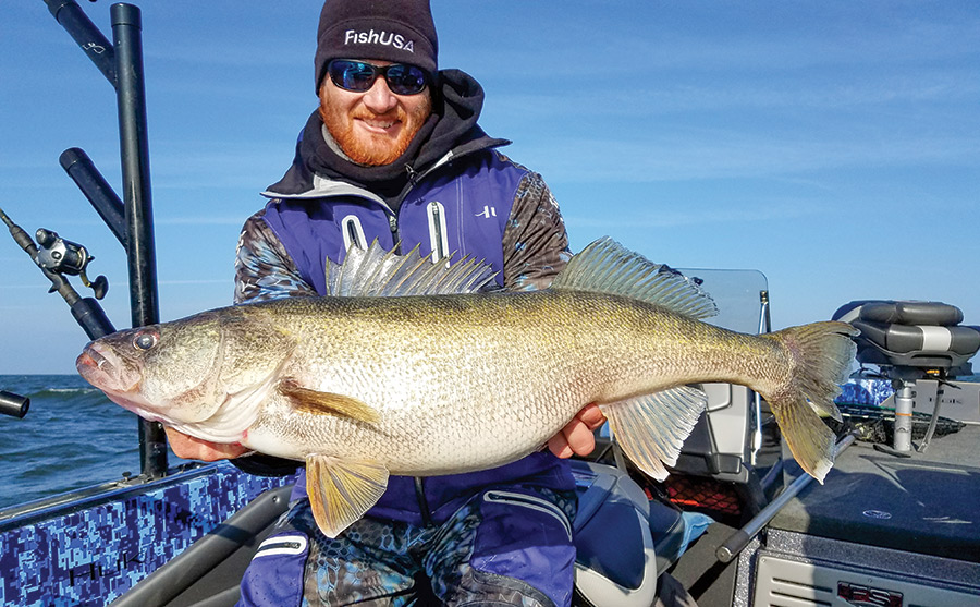 Across the Great Lakes, the season’s biggest walleyes are caught by anglers willing to brave the conditions each autumn.